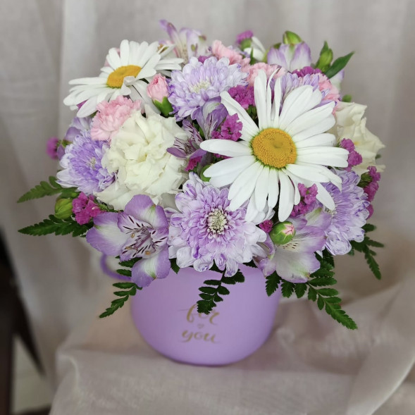 Композиция в коробке «Прекрасный день» в Феодосии