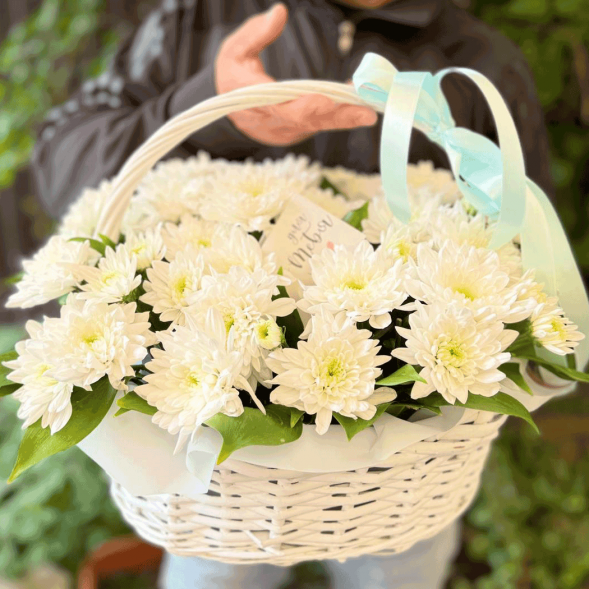 Композиция в корзине &quot;Блеск цветов&quot; в Феодосии