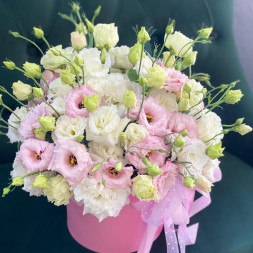 Композиция из эустом Нежное прикосновение